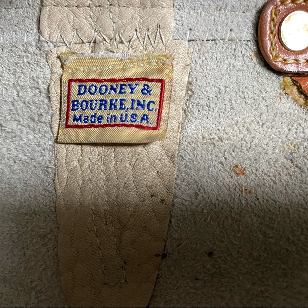 Vintage Dooney & Bourke Satchel Crossbody Bag - Picture 11 of 13